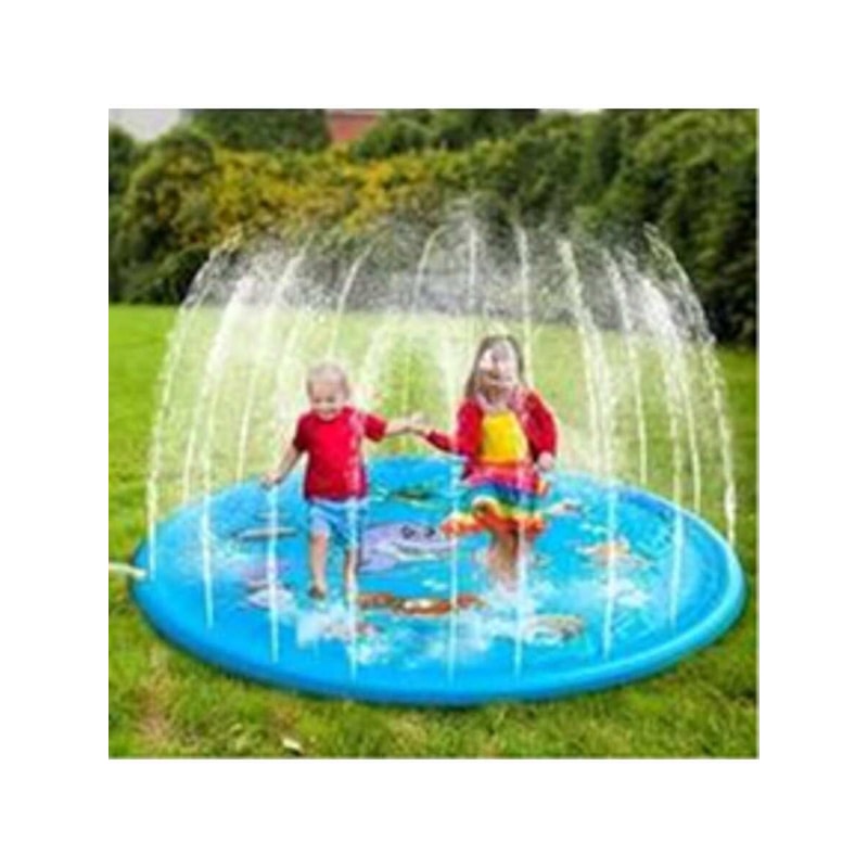 Dolphin Splash Pad for Kids Outdoor Sprinkler Play Mat