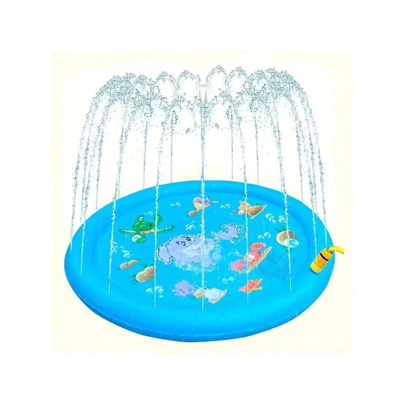 Dolphin Splash Pad for Kids Outdoor Sprinkler Play Mat