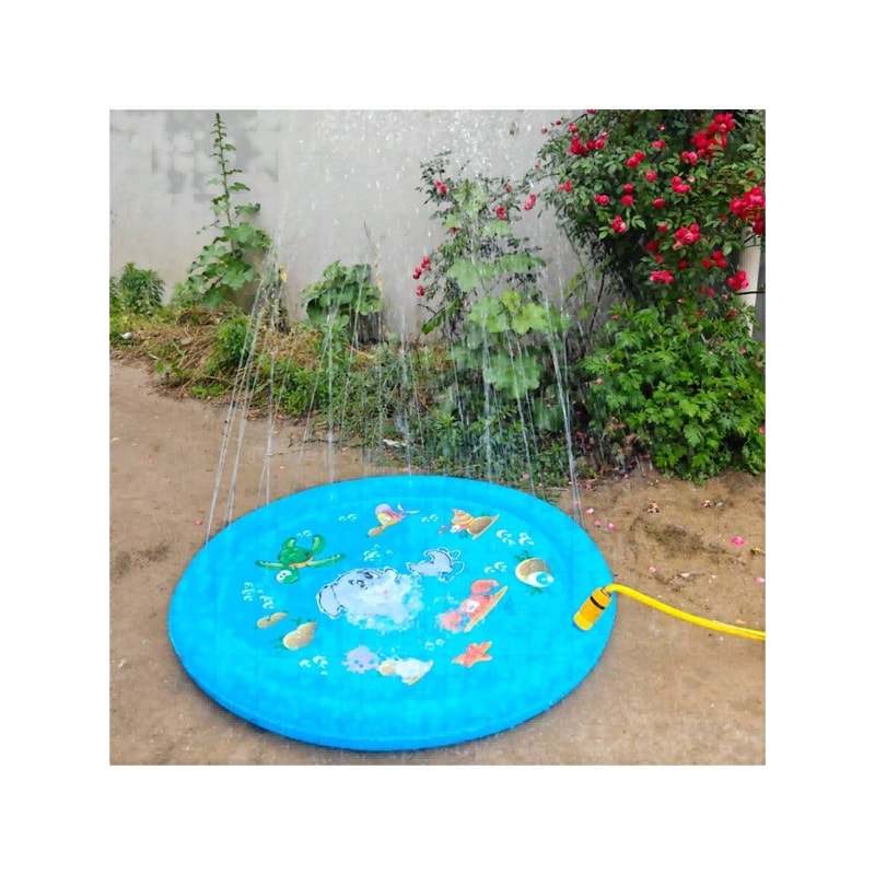Dolphin Splash Pad for Kids Outdoor Sprinkler Play Mat