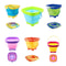 Collapsible Beach Bucket For Kids Foldable Sand And Snow Play Toy 1
