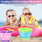 Collapsible Beach Bucket Set For Kids Pack Silicone Sand Buckets 1
