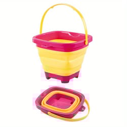 collapsible beach bucket set for kids pack silicone sand buckets