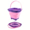 Collapsible Beach Bucket Set For Kids Pack Silicone Sand Buckets 5