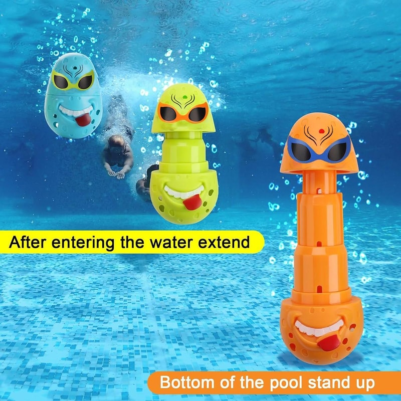 Kids Diving Egg Pool Toys for Underwater Swim Practice and Summer Pool Games