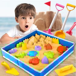 kids beach toy set with bucket and shovel for sand and water play