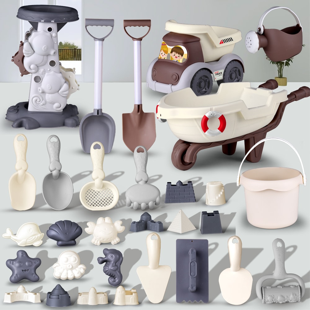 Kids Beach Toy Set with Bucket and Shovel for Sand and Water Play