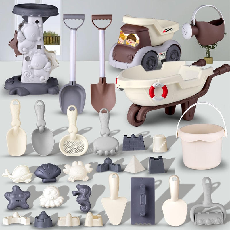 Kids Beach Toy Set with Bucket and Shovel for Sand and Water Play