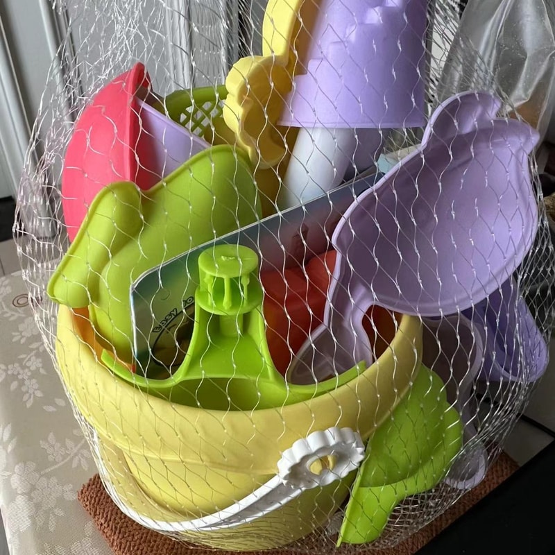 Kids Beach Toy Set with Bucket and Shovel for Sand and Water Play