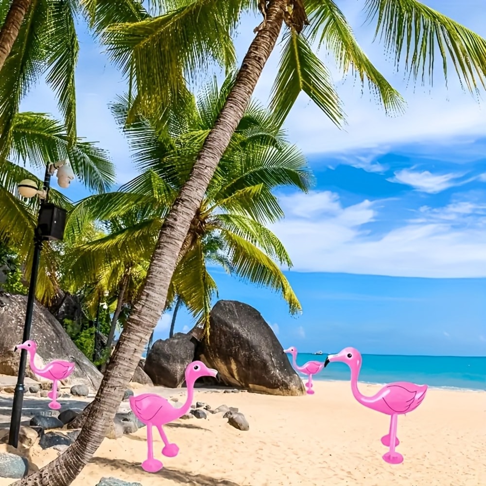 Piece Pink Flamingo Pool Toys for Tropical Party Decor