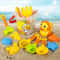 Kids Beach Toy Set with Bucket and Shovels Sand Castle Building Kit