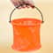 Collapsible Beach Bucket For Kids Portable Silicone Sand Toy For Travel 3