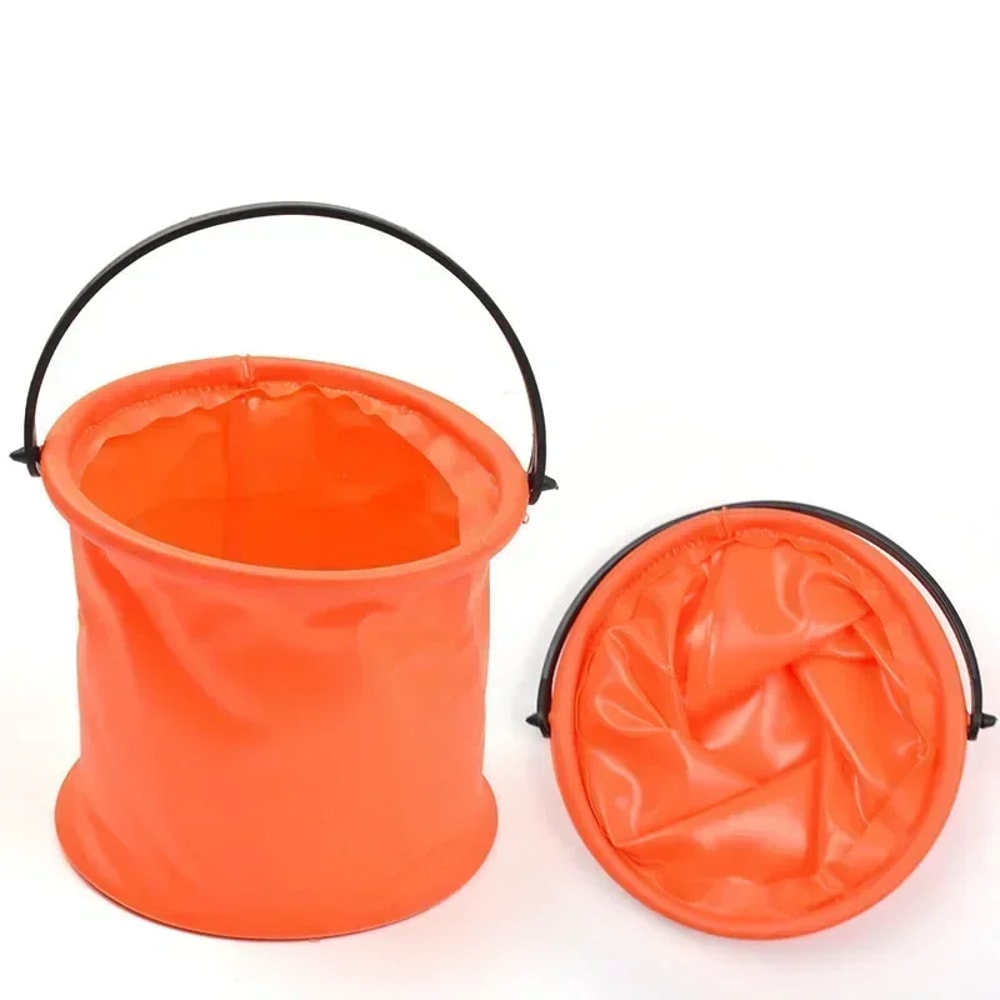 Collapsible Beach Bucket For Kids Portable Silicone Sand Toy For Travel 6