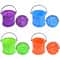 Collapsible Beach Bucket For Kids Portable Silicone Sand Toy For Travel 4