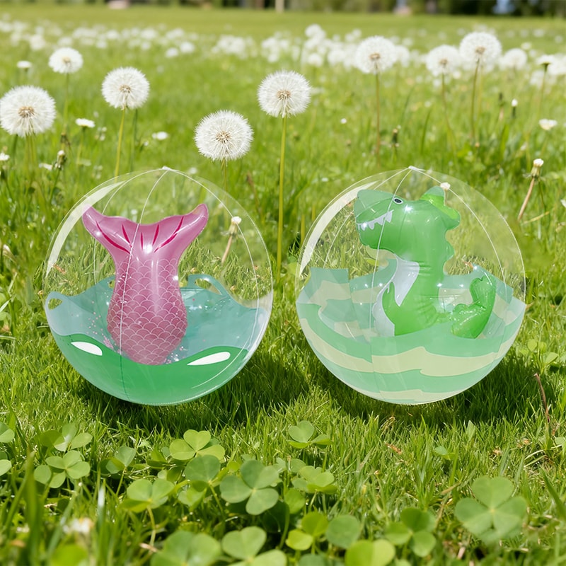 Dinosaur Beach Ball Inflatable PVC Pool Party Ball for Kids and Beach Fun