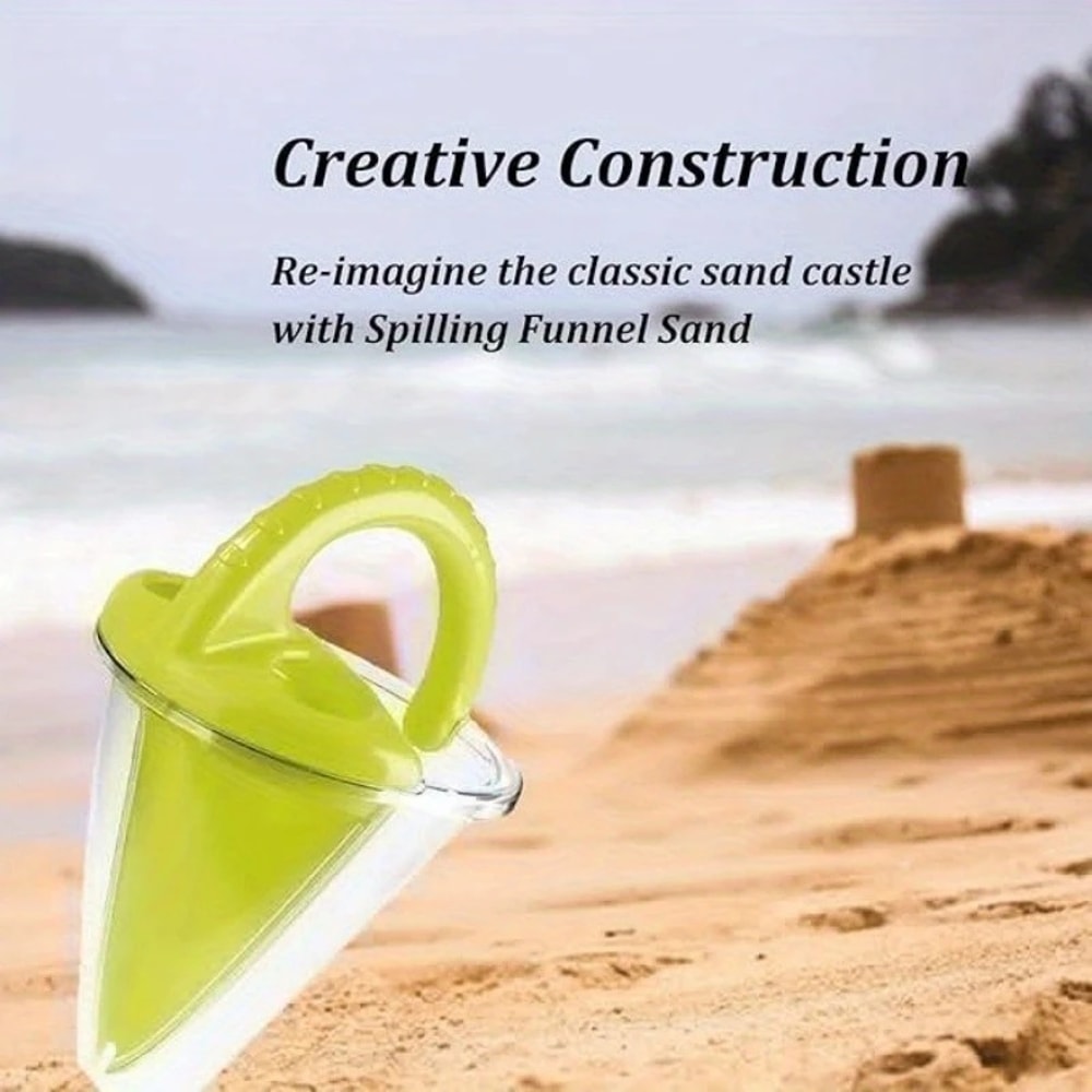 Sand and Water Funnel Beach Sand Toy for Kids Sandcastle Tool