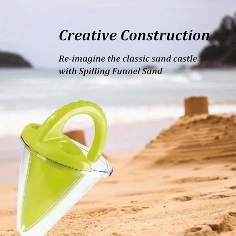 Sand and Water Funnel Beach Sand Toy for Kids Sandcastle Tool