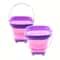 Collapsible Bucket 6763 Oz Silicone Sand Bucket Portable For Beach Camping Durable Plastic Foldabl 1