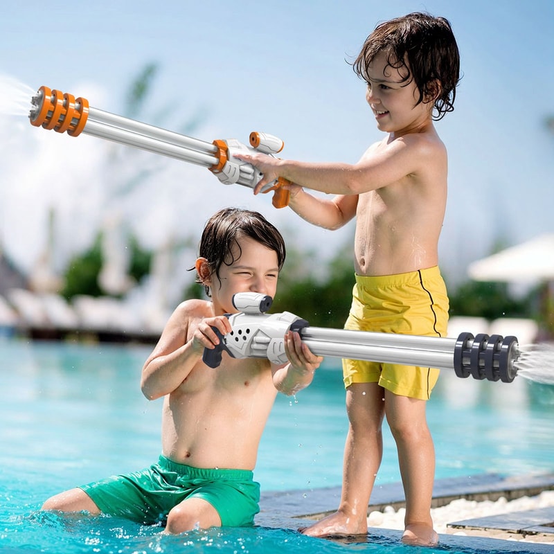 Pull Action Water Gun for Kids Beach and Pool Summer Toy