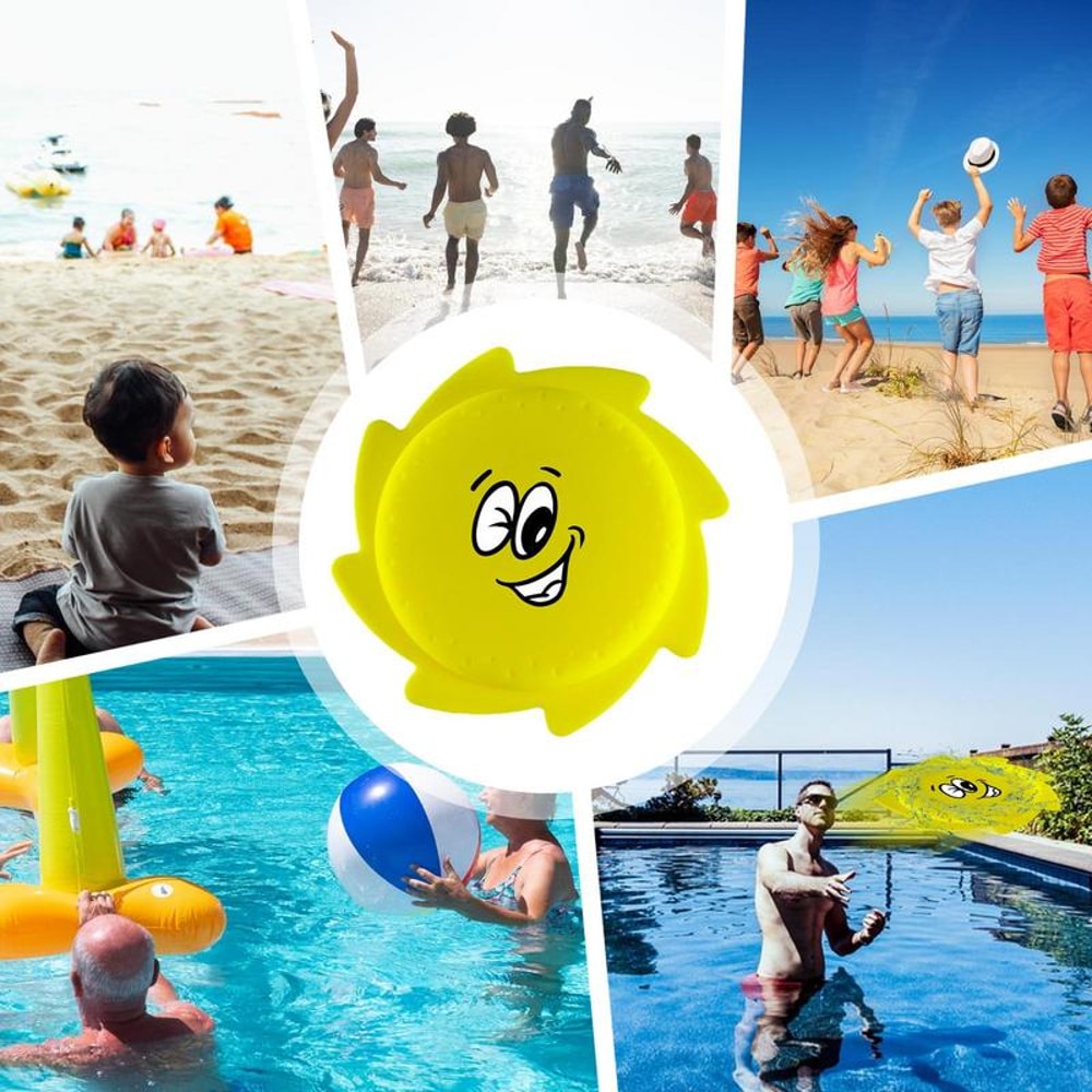 Soft Silicone Water Flying Disc for Kids Pool and Beach Splash Play