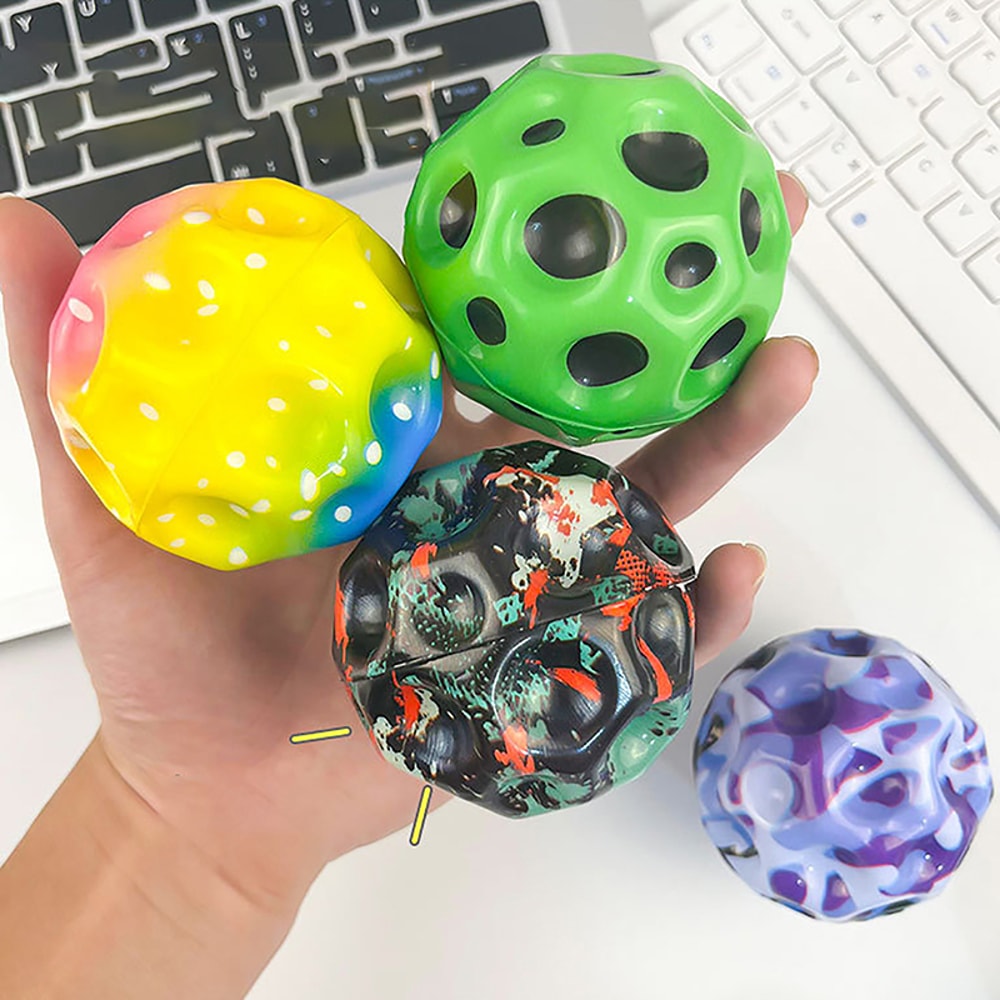 Galaxy Moon Sensory Fidget Ball for Stress Relief and Play