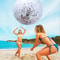 Blue Transparent Glitter Beach Ball Inflatable Pool Party Toy 0
