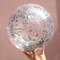 Blue Transparent Glitter Beach Ball Inflatable Pool Party Toy 4