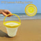 Collapsible Beach Bucket For Kids Foldable Sand Bucket Soft Silicone Beach Toy 8