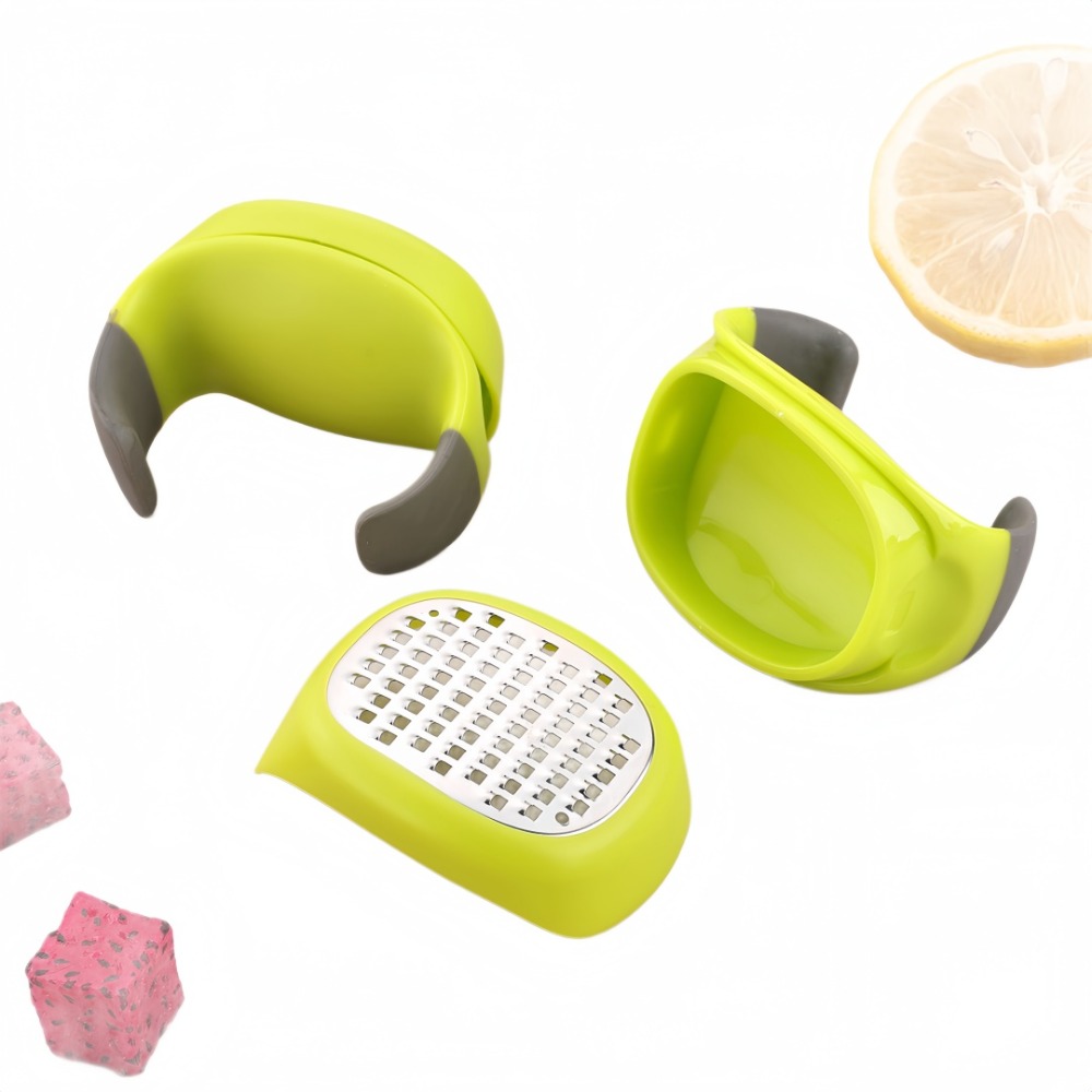 Stainless Steel Garlic Press Rocker Easy Clean Garlic Mincer For Ginger And Herbs 3