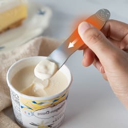 japanese aluminum ice cream spoon self melting dessert spoon