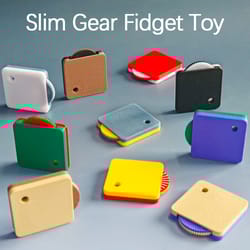 slim gear fidget toy 3d printed desk fidget for stress relief