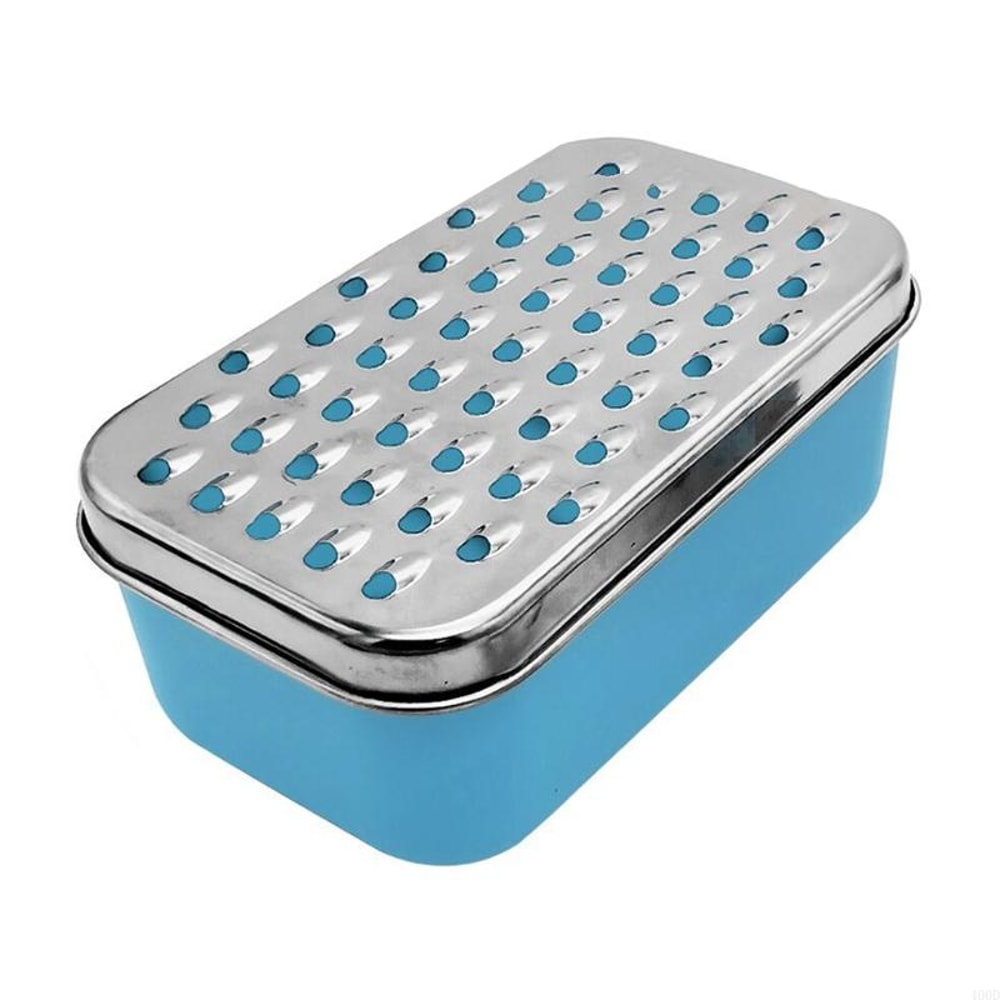 Stainless Steel Cheese Grater with Container Box Grater Vegetable Chopper