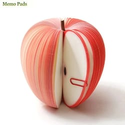 apple sticky notes memo pad cute fruit desk accessory