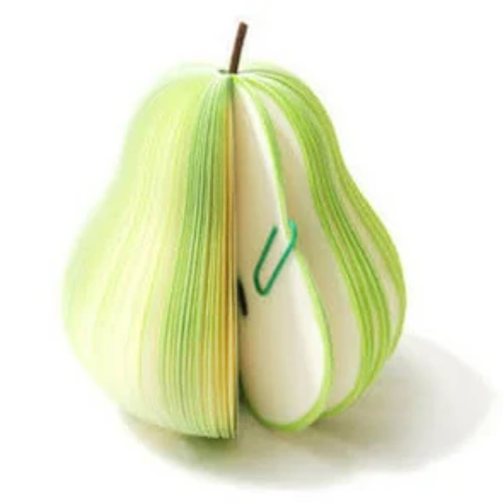 Apple Sticky Notes Memo Pad Cute Fruit Desk Accessory