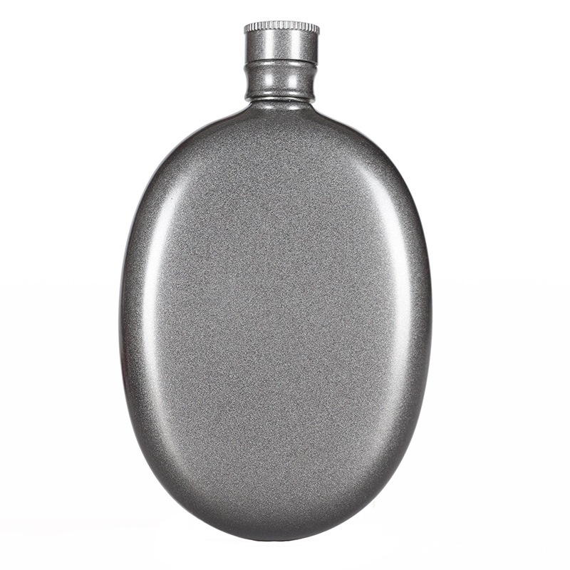 3oz Mini Hip Flask Portable 304 Stainless Steel Round Pocket Flask 2