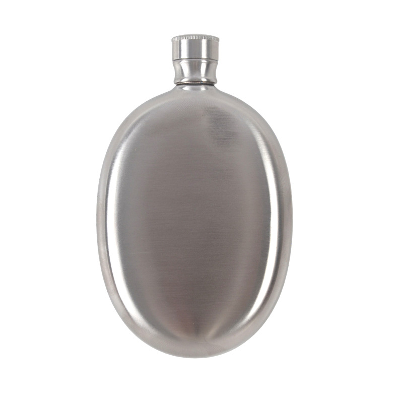 3oz Mini Hip Flask Portable 304 Stainless Steel Round Pocket Flask 3