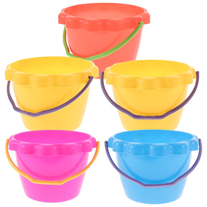 Silicone Beach Toy Set with Collapsible Bucket for Kids