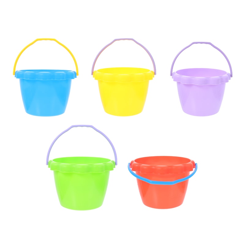 Silicone Beach Toy Set with Collapsible Bucket for Kids