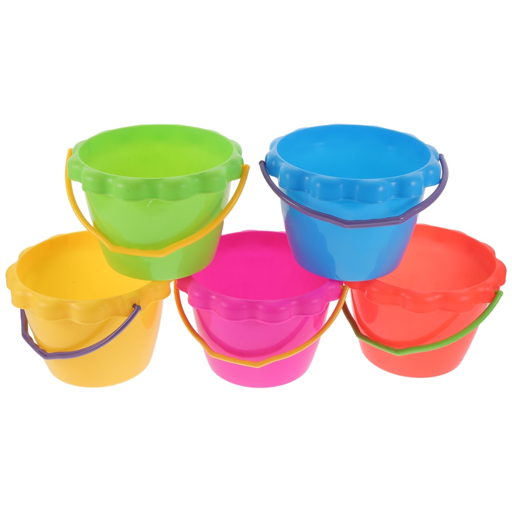 Silicone Beach Toy Set with Collapsible Bucket for Kids