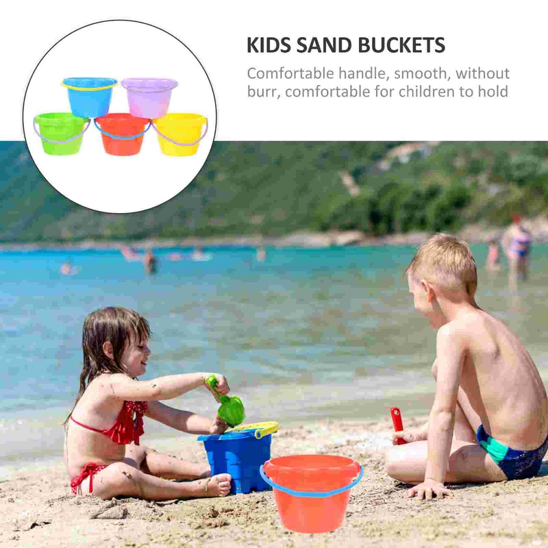 Silicone Beach Toy Set with Collapsible Bucket for Kids