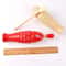 Dual Tone Wooden Fish Percussion Block with Mallet for Orff Music and Rhythm Practice