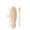 Dual Tone Wooden Fish Percussion Block with Mallet for Orff Music and Rhythm Practice