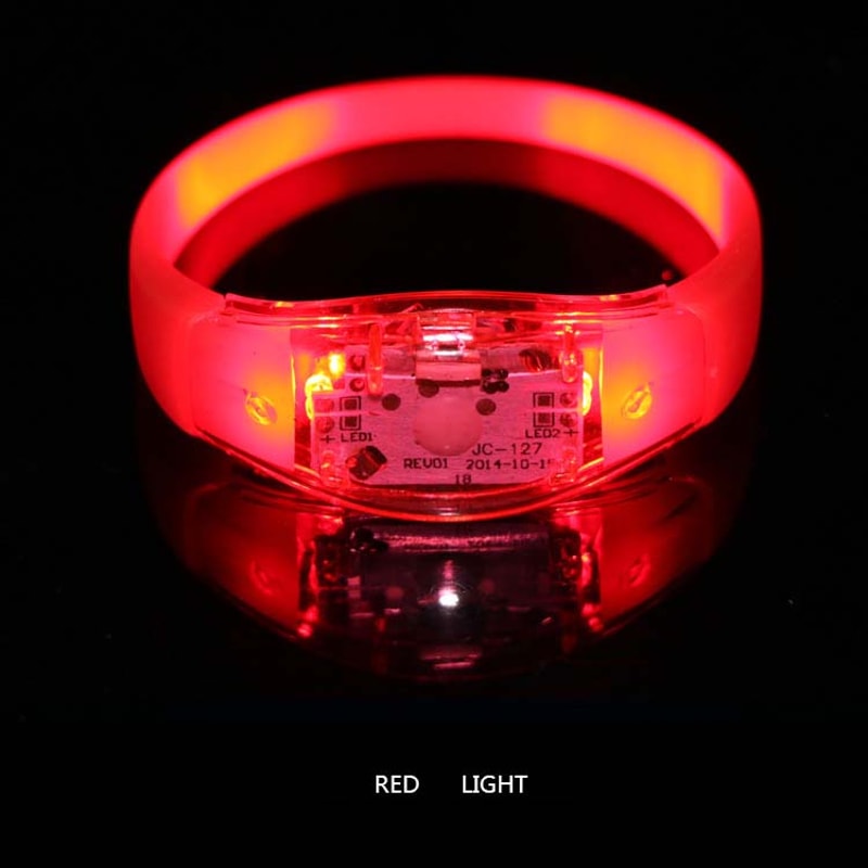 Sound Activated LED Bracelet Set Of Light Up Party Wristbands For Concerts And Events 4