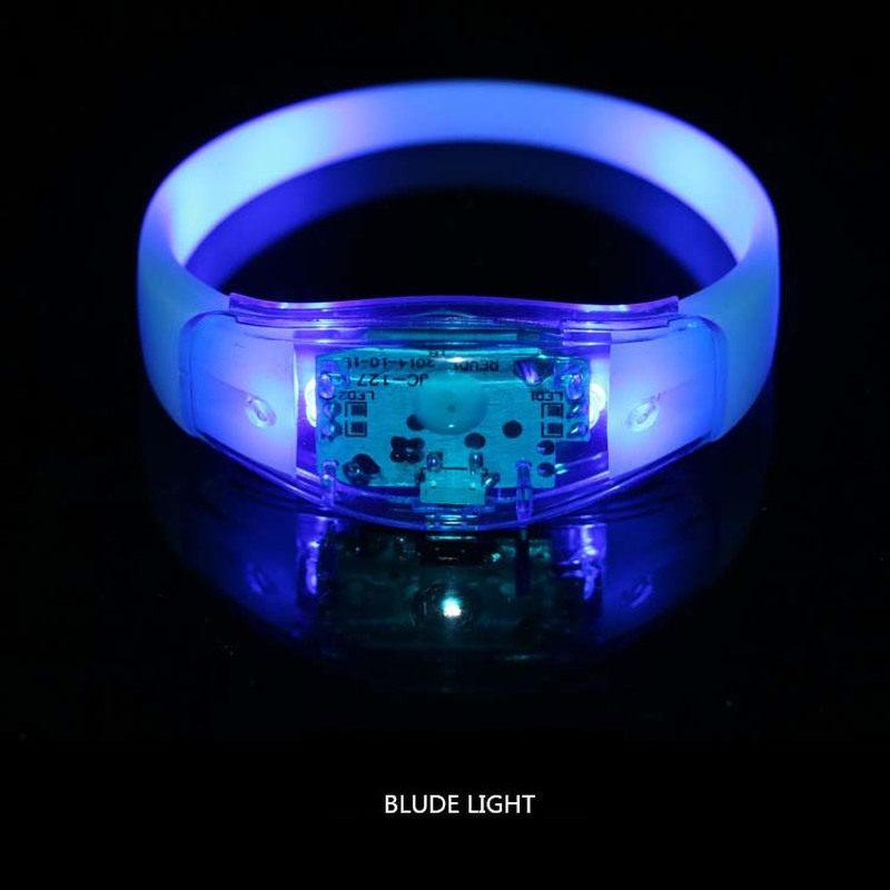 Sound Activated LED Bracelet Set Of Light Up Party Wristbands For Concerts And Events 7