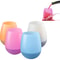 Collapsible Silicone Wine Cup Portable Camping Cup Shatterproof Foldable Travel Drinkware