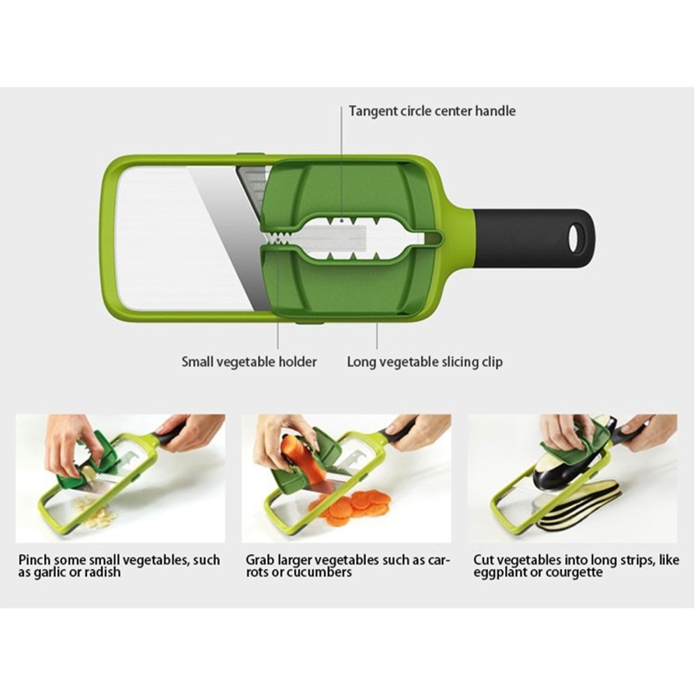 Vegetable Chopper and Mandoline Slicer with Drain Basket
