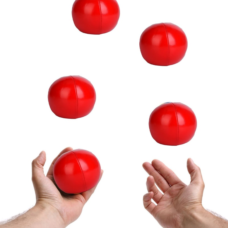 Piece PU Juggling Ball Set for Beginners and Pros