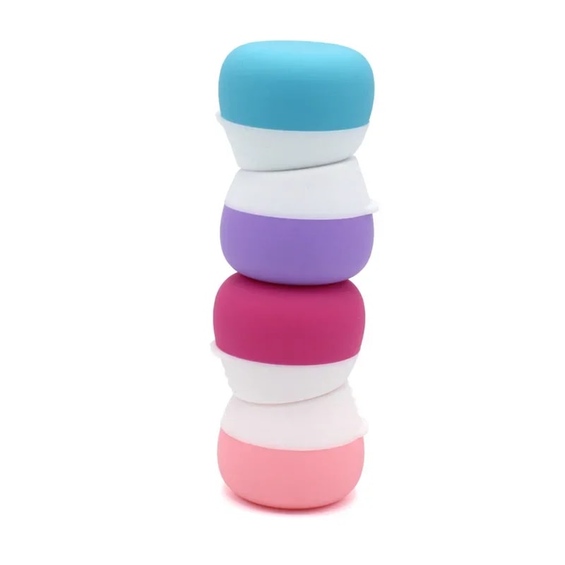 Macaron Travel Cream Jar Silicone Cosmetic Container For Creams Skincare And Travel Essentials 3