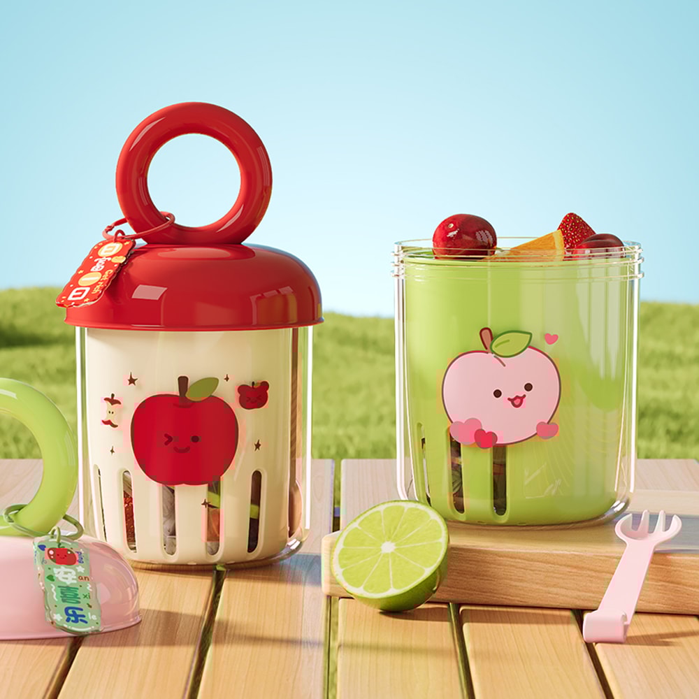 Portable Fruit Cup Leak Proof Yogurt Cup With Fork 1