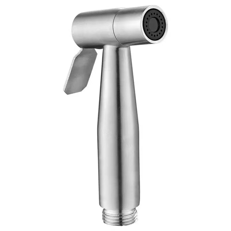 Brushed Handheld Bidet Sprayer For Toilet Stainless Steel Bathroom Shattaf Set 6