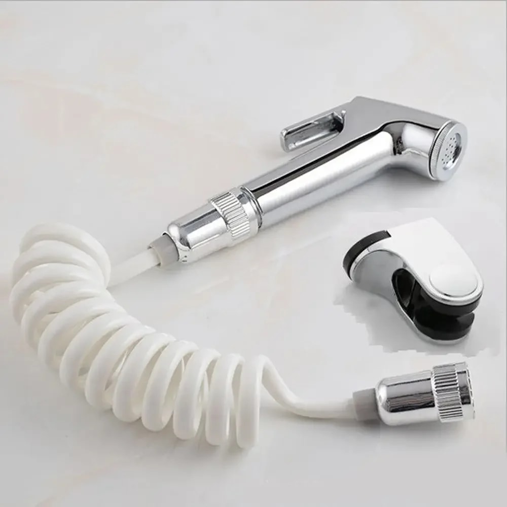 Stainless Steel Handheld Bidet Sprayer For Toilet With Wall Mount Hose Kit 0